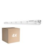 Multipack 4x Ledvance LED Waterproof Batten Damp Proof 58W 8000lm - 840 Cool White | 150cm